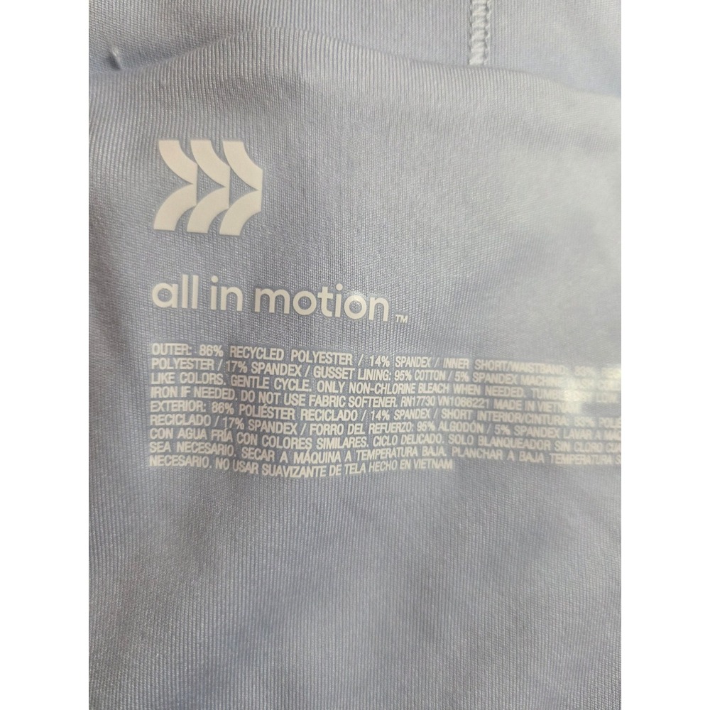 All in Motion Womens High Rise Active‎ Light Run Shorts Light Blue Skort Size M - Picture 7 of 8